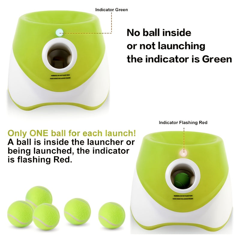 Interactive Dog Ball Launcher with Adjustable Distances