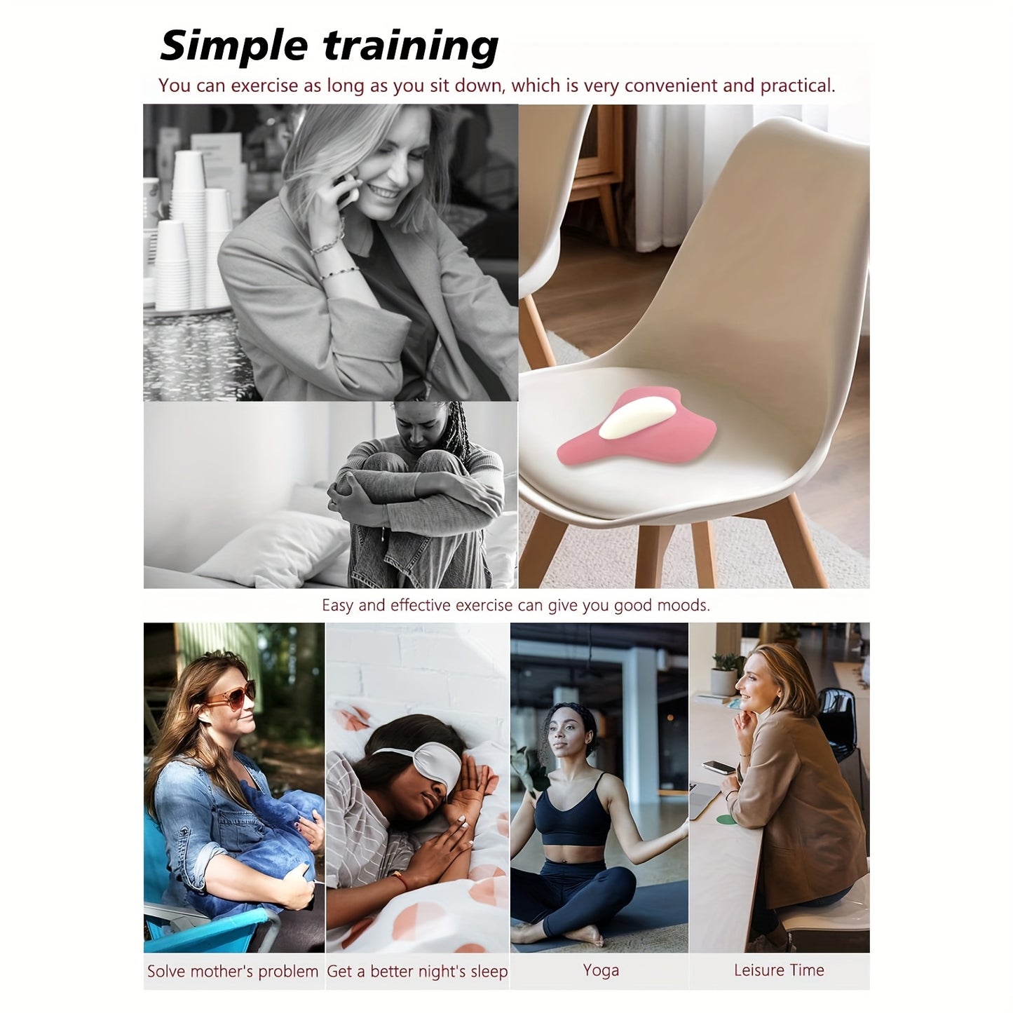 Pelvic Floor Muscle Trainer Cushion for Exercise and Recovery