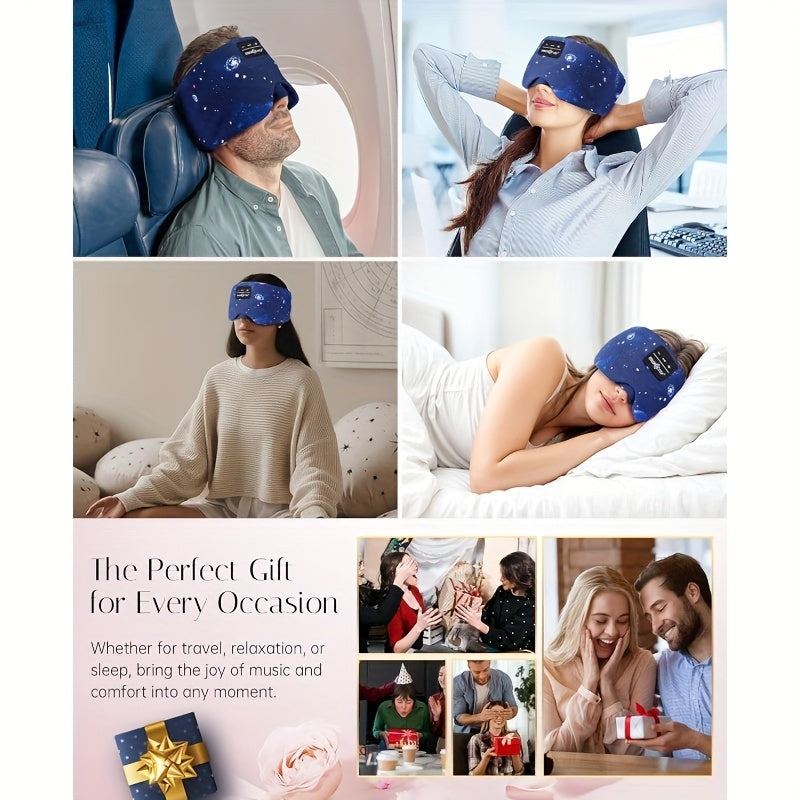 Wireless Sleep Mask Headphones with Adjustable Eye Cover