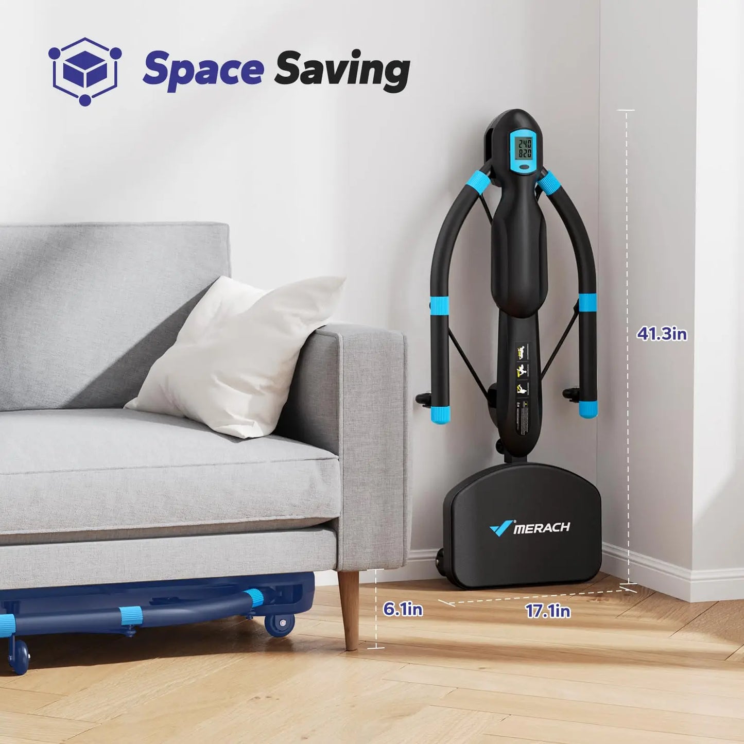 Multifunctional Core and Ab Trainer with Rowing Machine for Home Gym