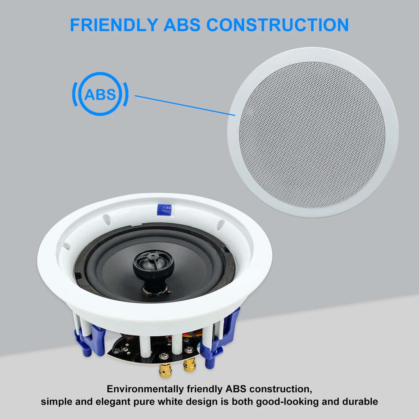 Bluetooth Ceiling Speaker Set 4 Piece 2 Way Flush Mount