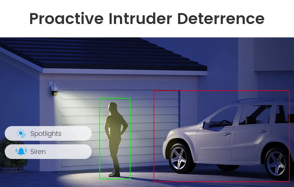 4K WiFi 6 Security Camera System with 8CH NVR and Pan Tilt Cameras