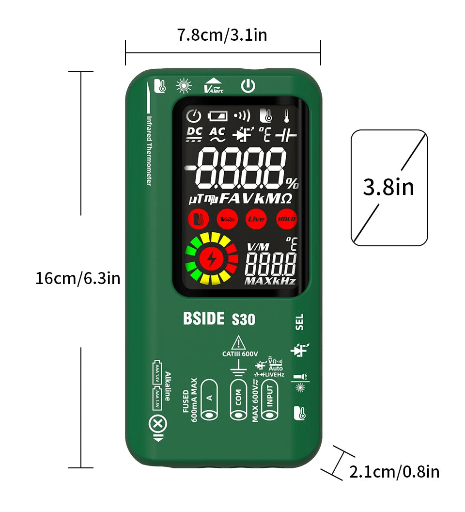 Smart Digital Multimeter Rechargeable Voltage Current Tester