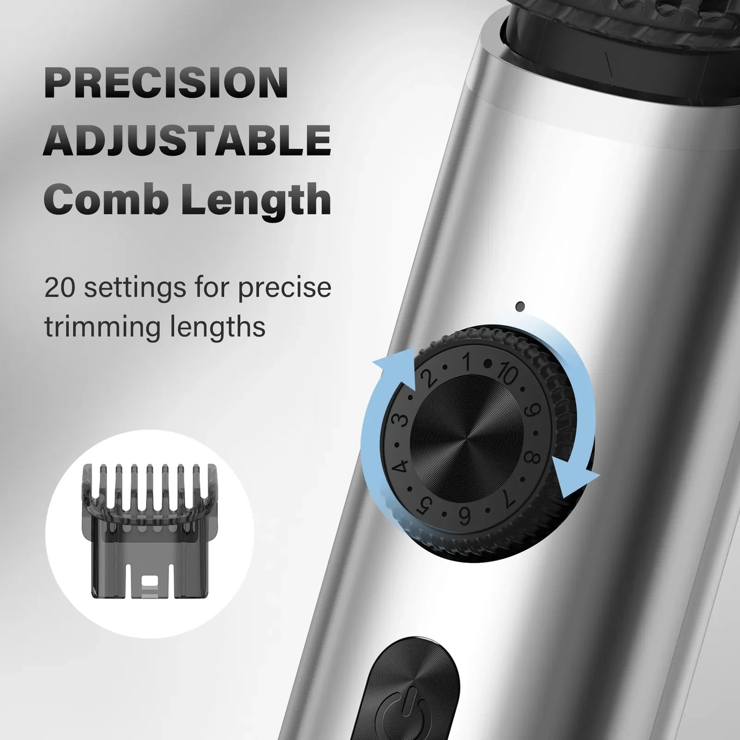 Professional Cordless Hair Clippers USB Rechargeable Trimmer