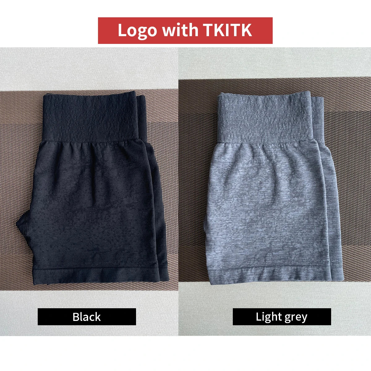 2 Piece Seamless Spandex Workout Shorts for Women