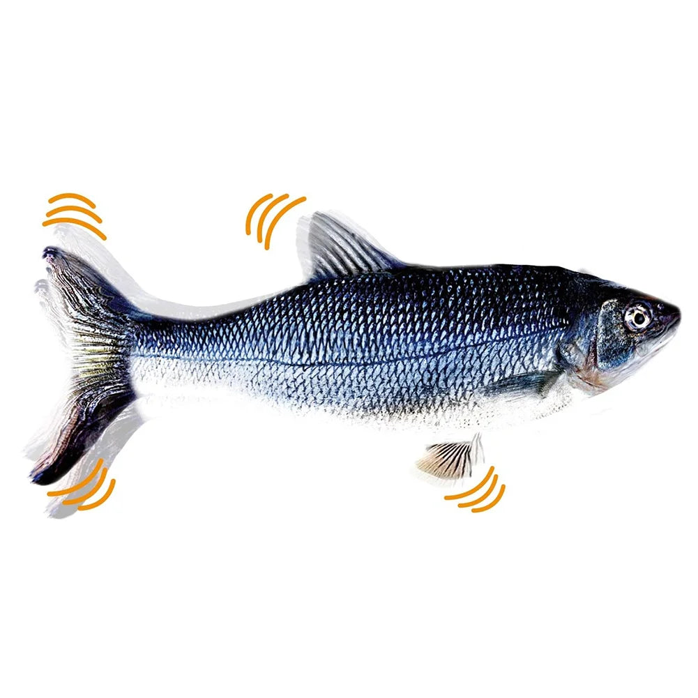 Interactive Floppy Fish Cat Toy – USB Rechargeable Pet Chew Toy