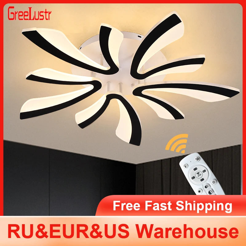 Modern Acrylic Branch LED Chandelier Pendant Light
