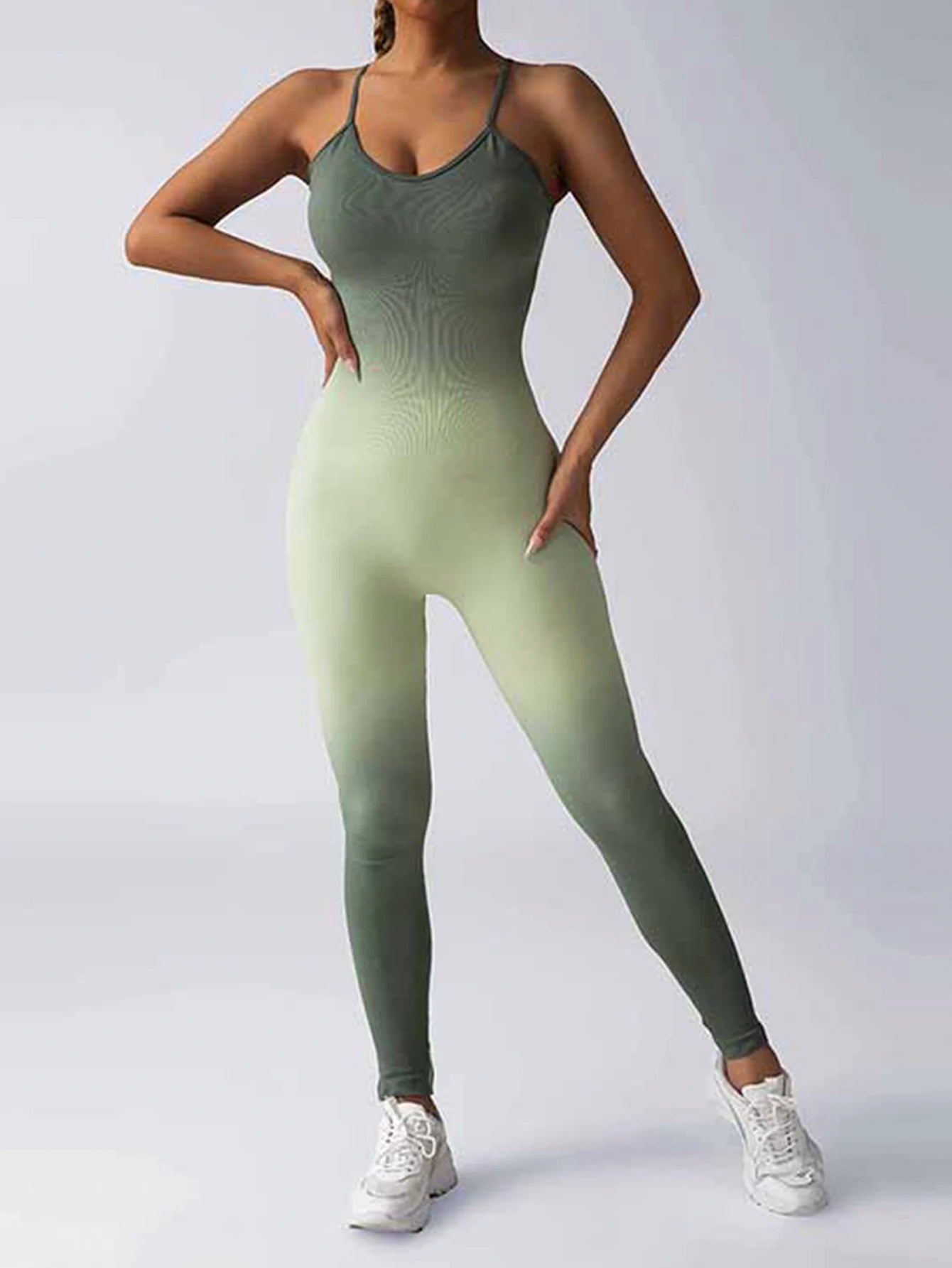2 Pack Seamless Workout Jumpsuits for Women One Piece Yoga Rompers