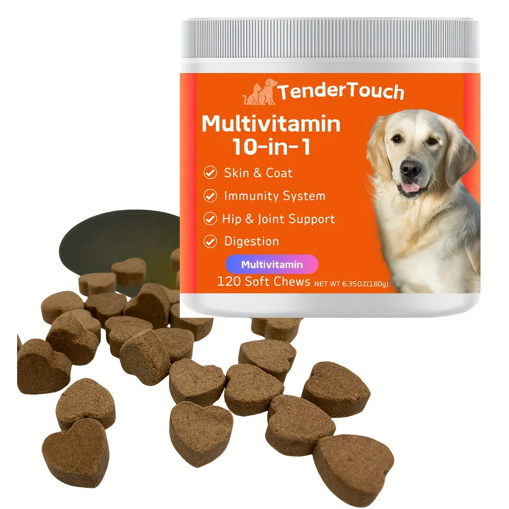 **TenderTouch Multivitamin Dog Supplement 360 Chews with Digestive Enzymes Grain Free**