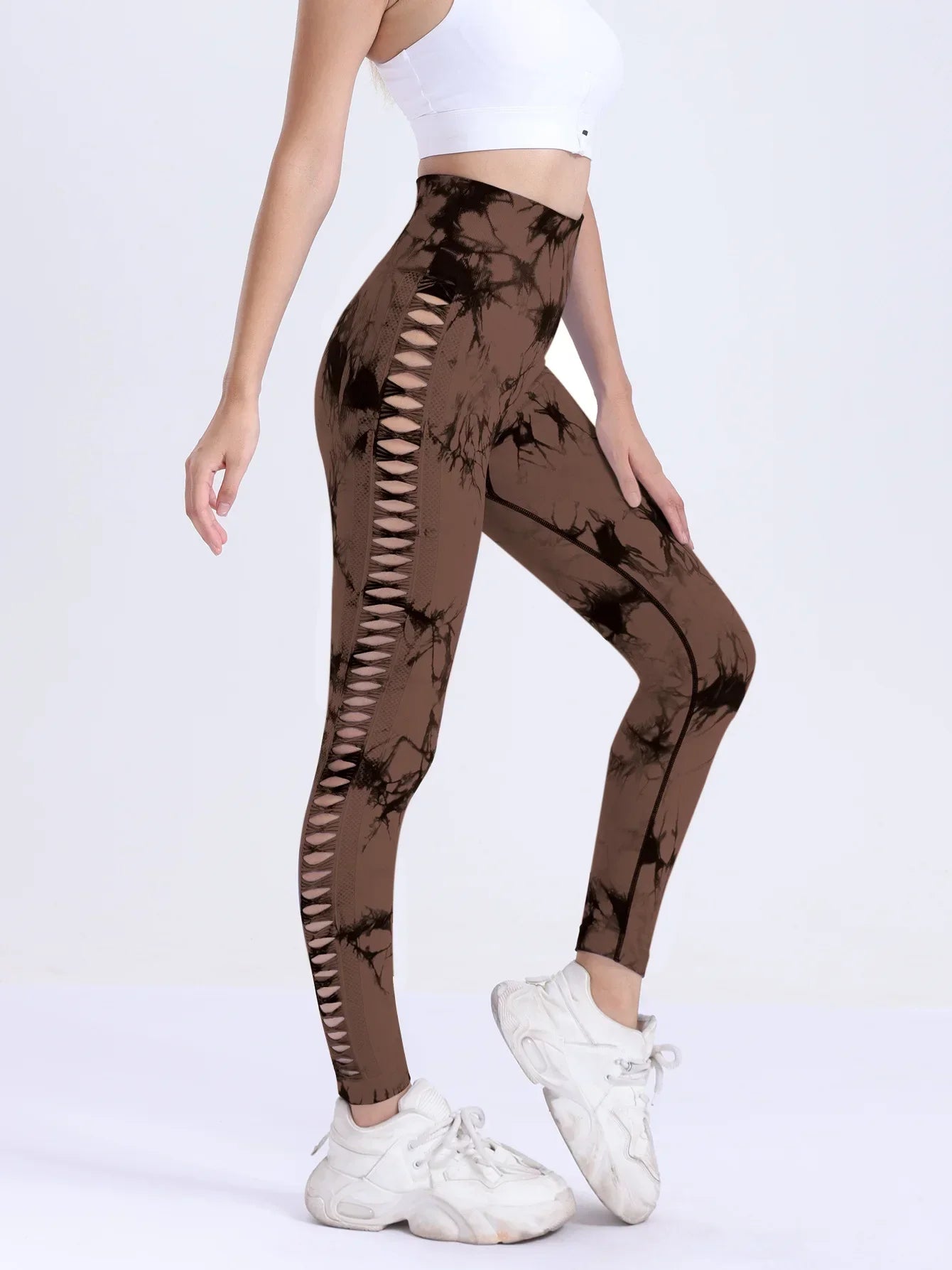 Seamless Yoga Leggings Tie Dye Push Up Design