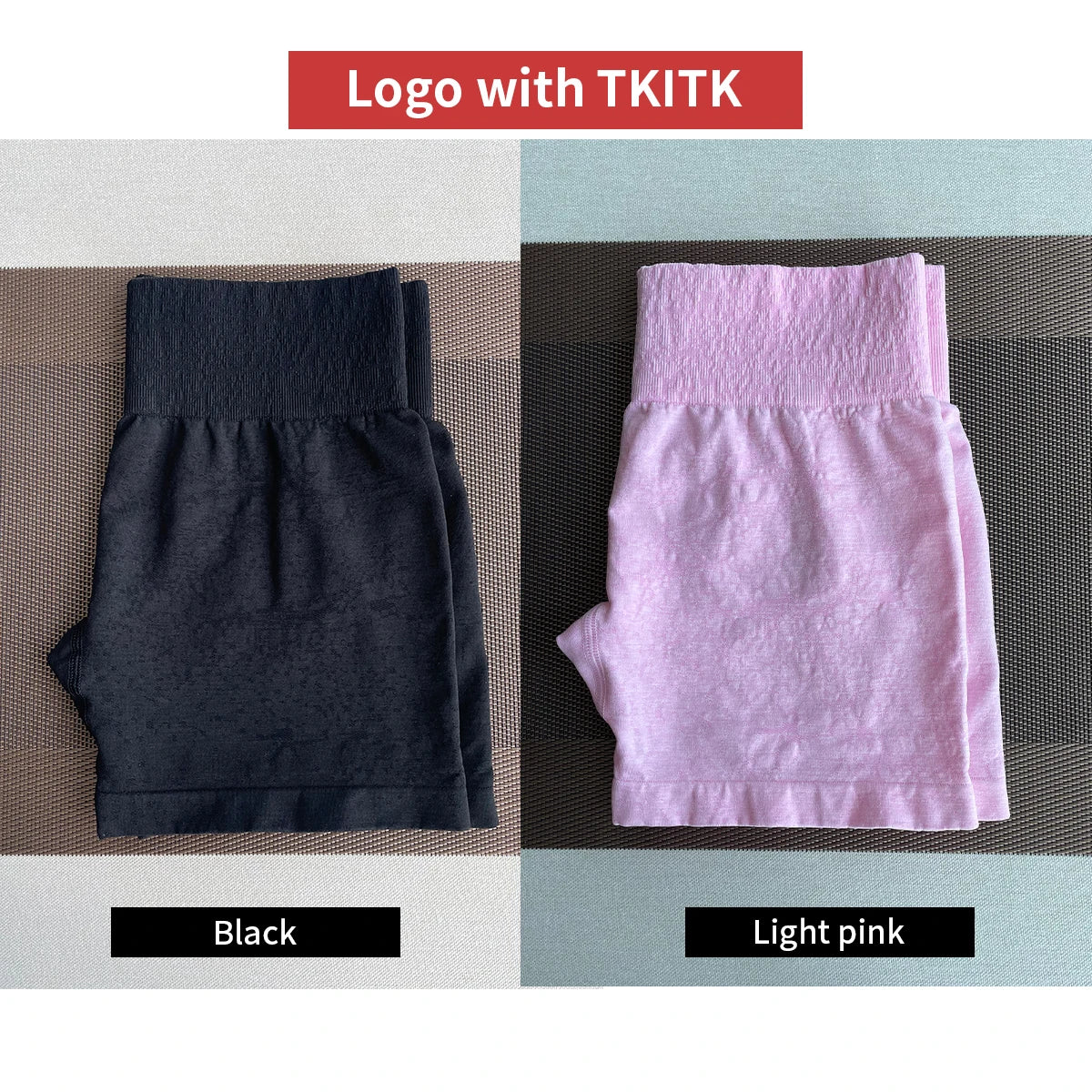 2 Piece Seamless Spandex Workout Shorts for Women