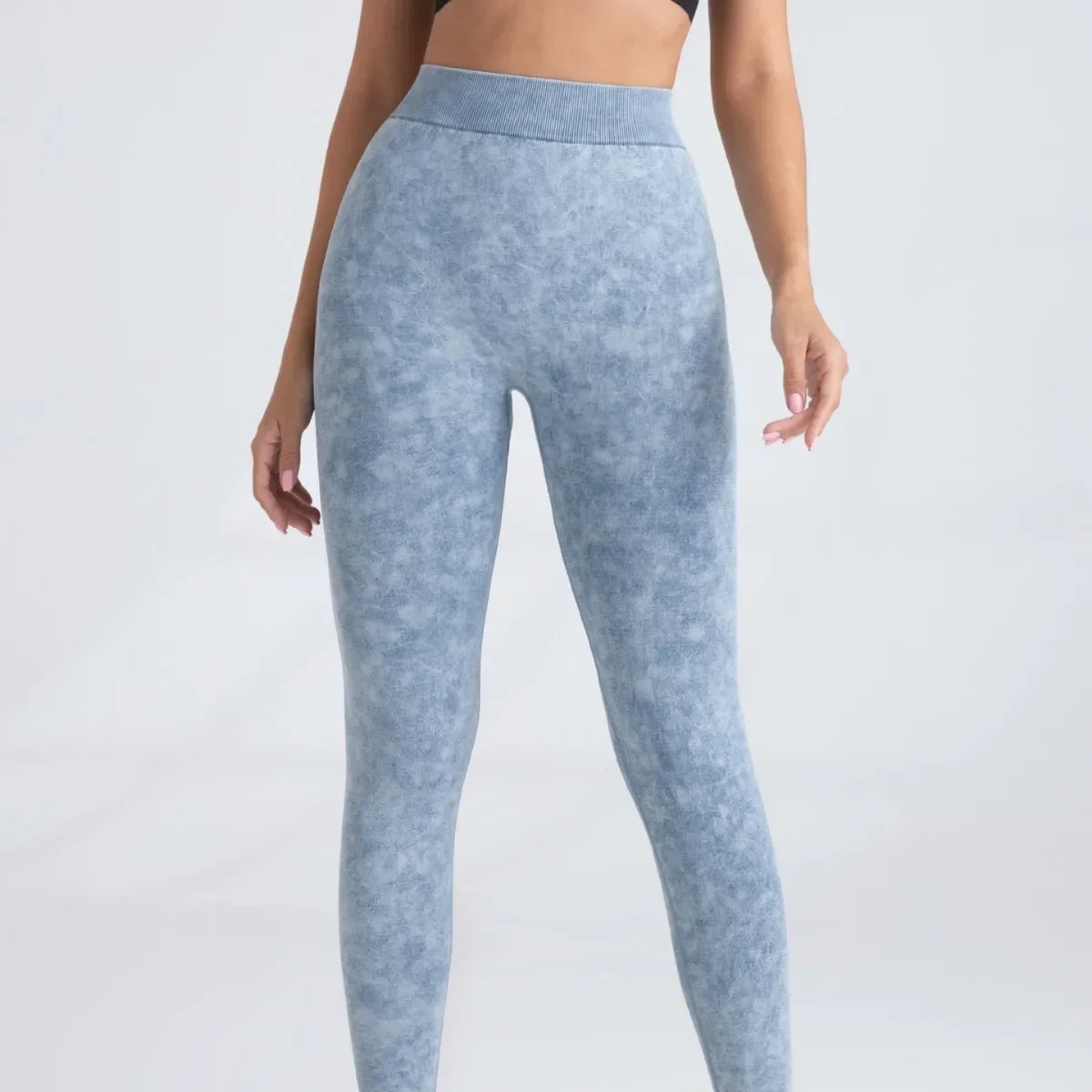 Womens V Back Seamless Push Up Workout Leggings