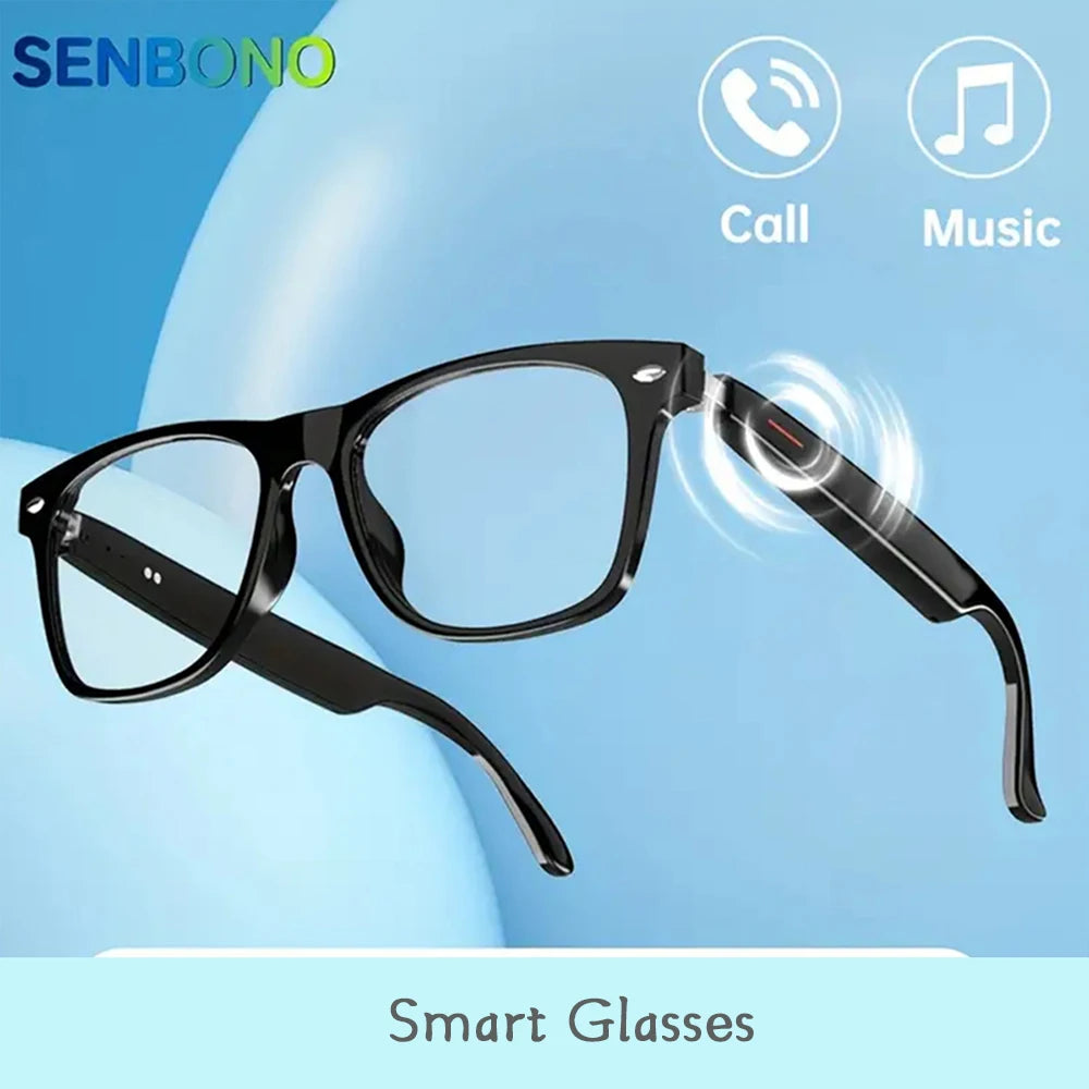 Smart Bluetooth Glasses Wireless Music and Calling Anti Blue Light