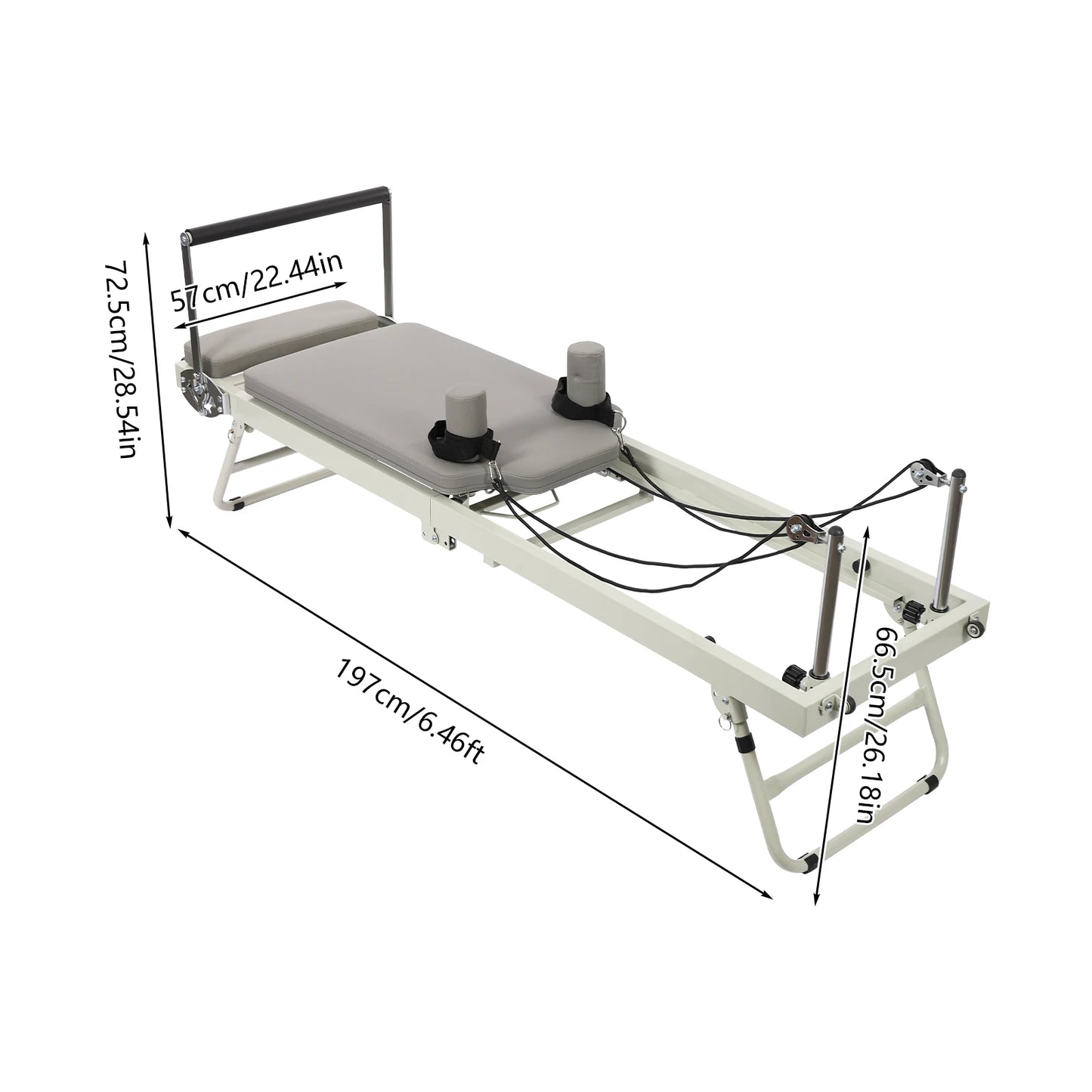 Foldable Pilates Reformer Yoga and Fitness Equipment