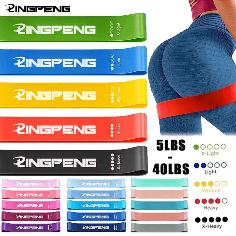 Fitness Resistance Bands Set 5 Pieces for Workout and Yoga
