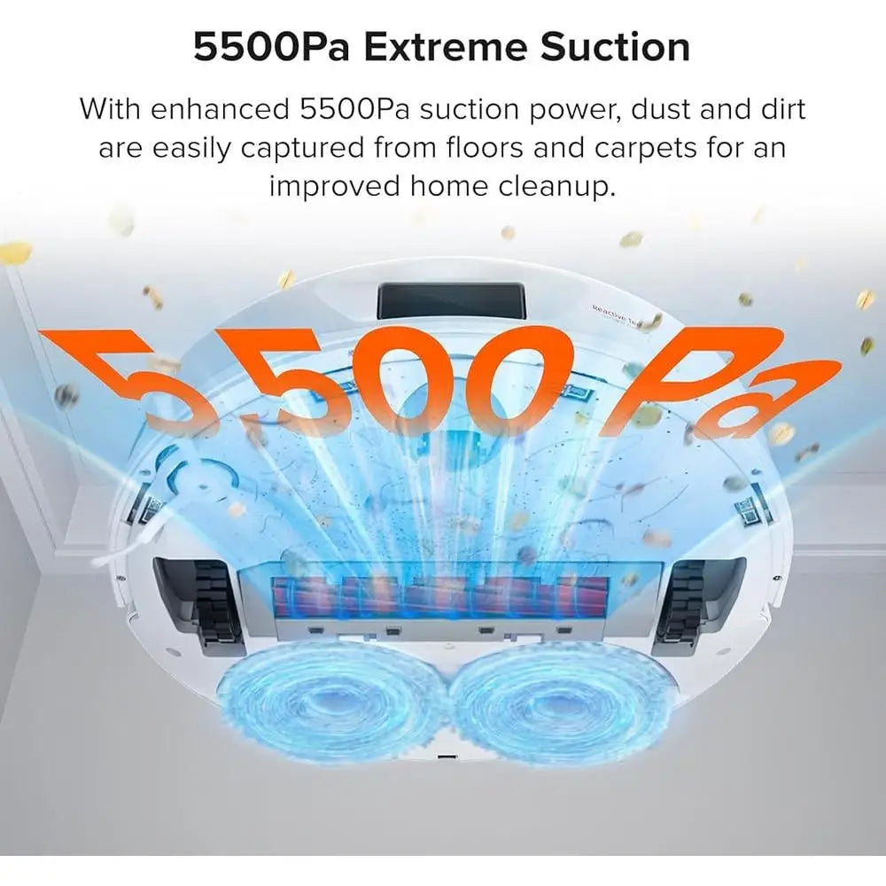 Robotic Vacuum and Mop with Auto Empty Dock
