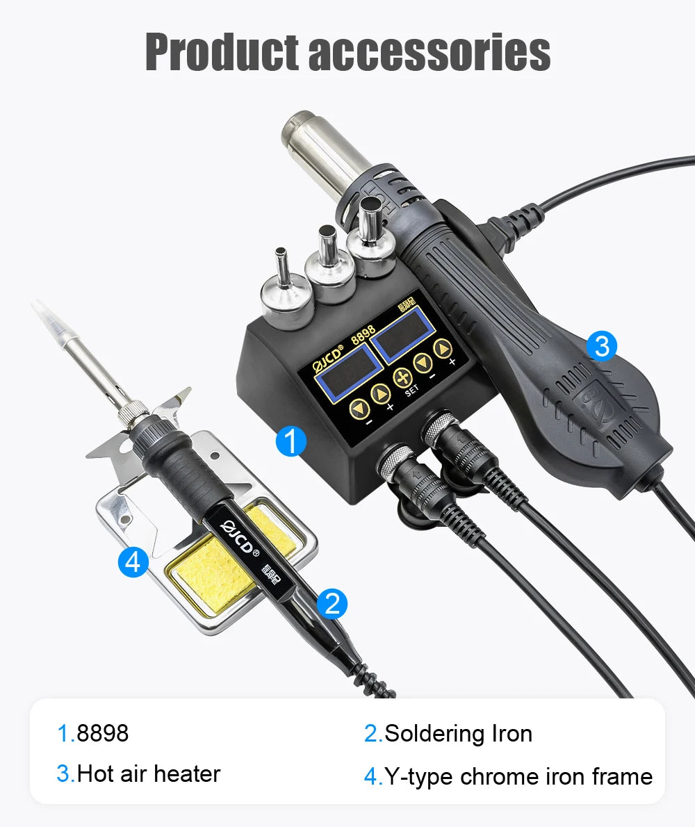 Digital LCD Soldering Rework Station Kit