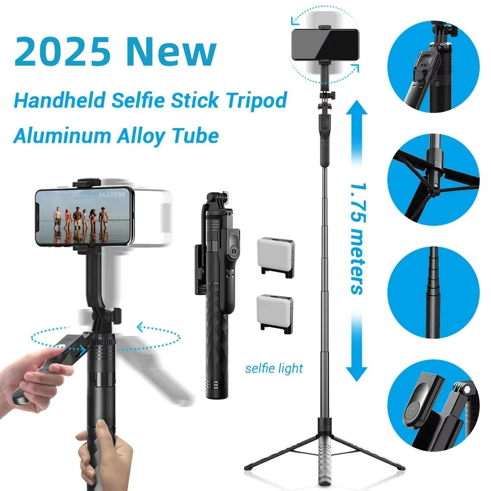 Wireless Selfie Stick Tripod with LED Light