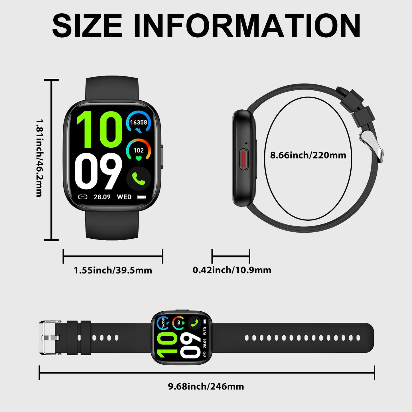 Outdoor Sports Smartwatch with Bluetooth Calling