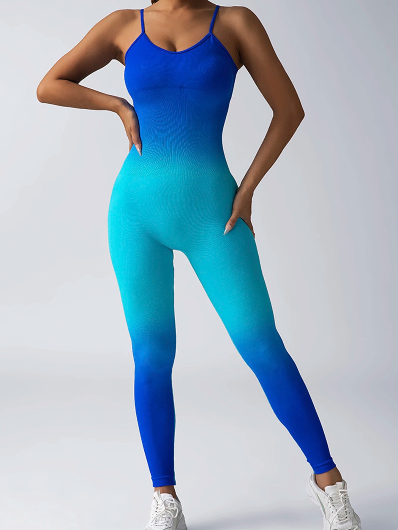 2 Pack Seamless Workout Jumpsuits for Women One Piece Yoga Rompers