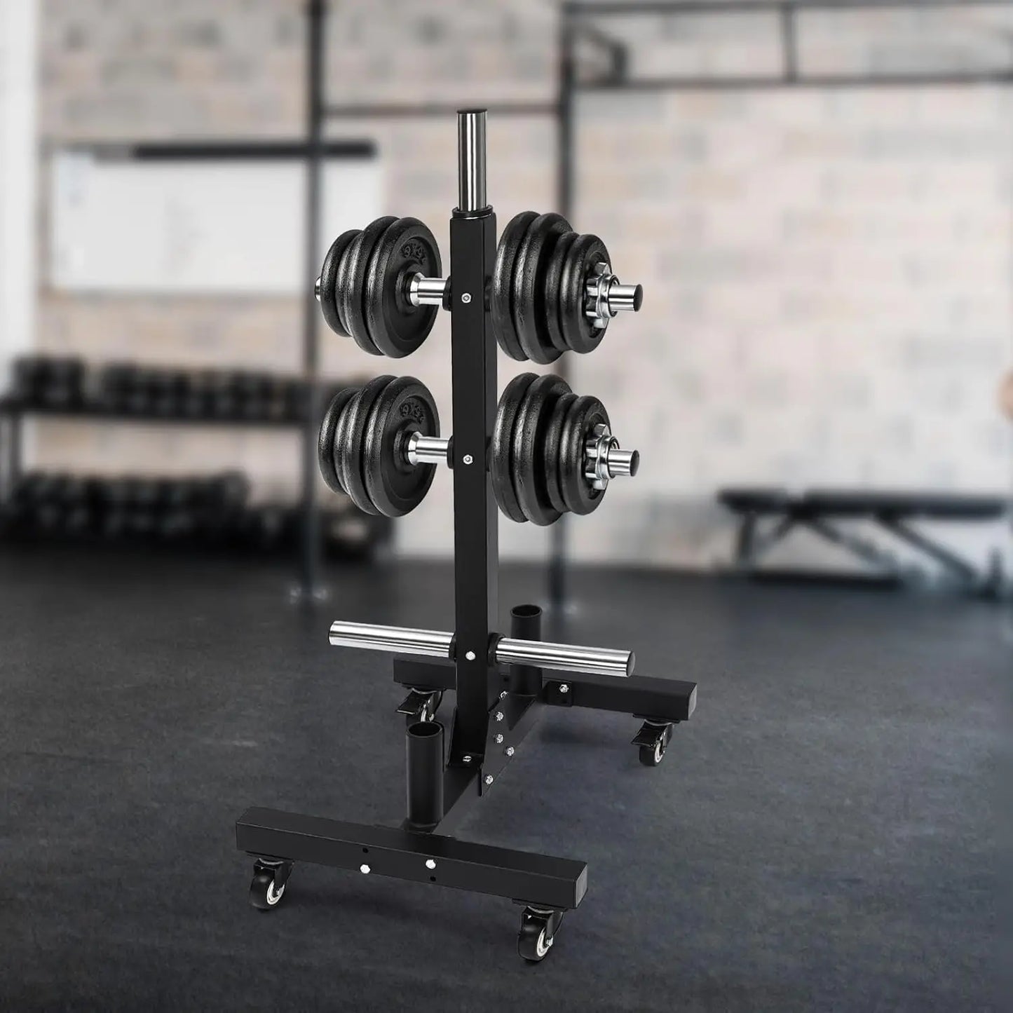 Heavy Duty Movable Weight Plate Storage Rack