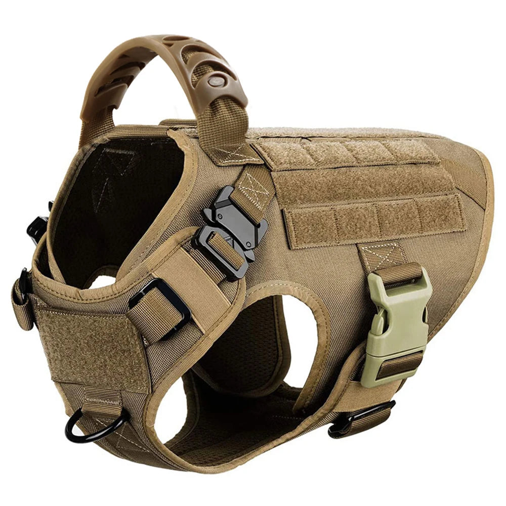 Military Dog Harness and Leash Set for Large Dogs