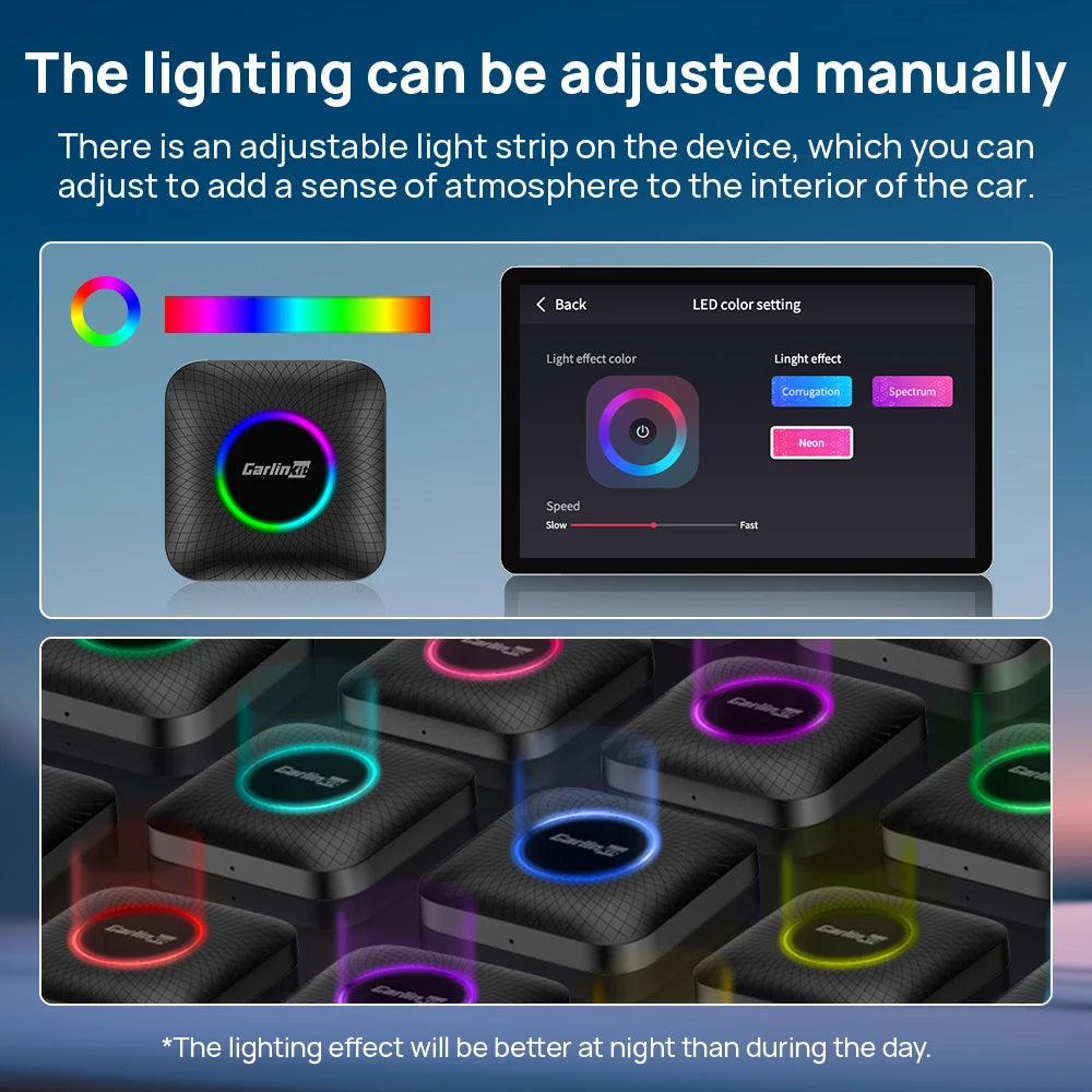 3 in 1 Android 13 Wireless CarPlay AI Box for Cars with Wired Systems