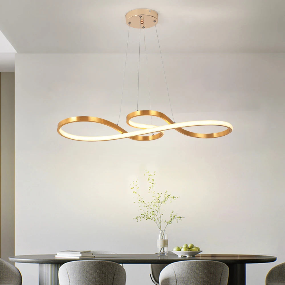 Minimalist LED Acrylic Pendant Light for Dining and Living Room