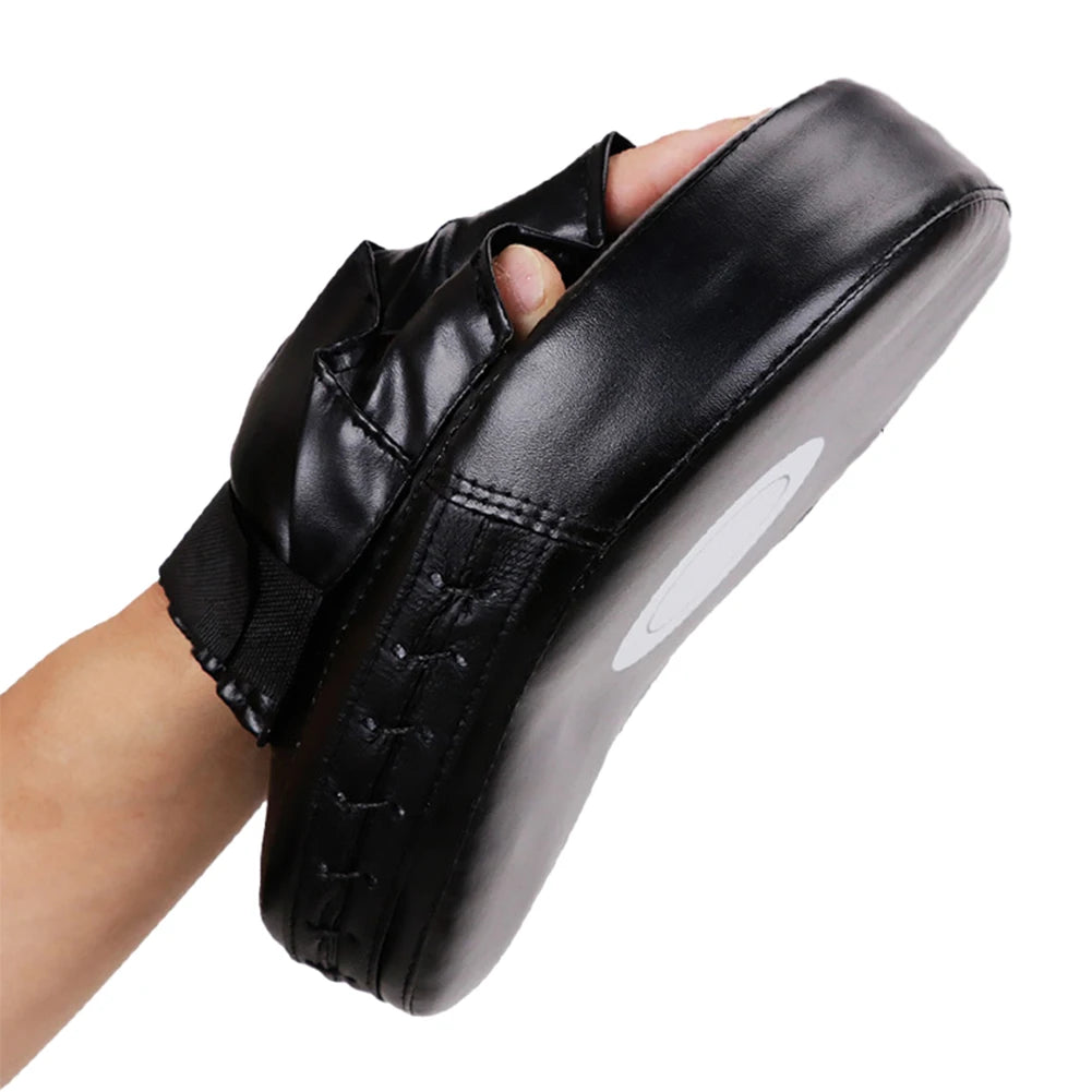 Curved PU Leather Boxing Mitts for Martial Arts Training