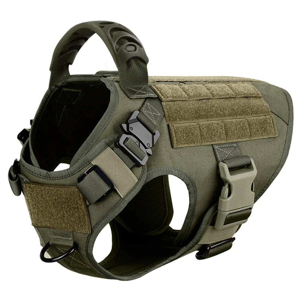 Military Dog Harness and Leash Set for Large Dogs