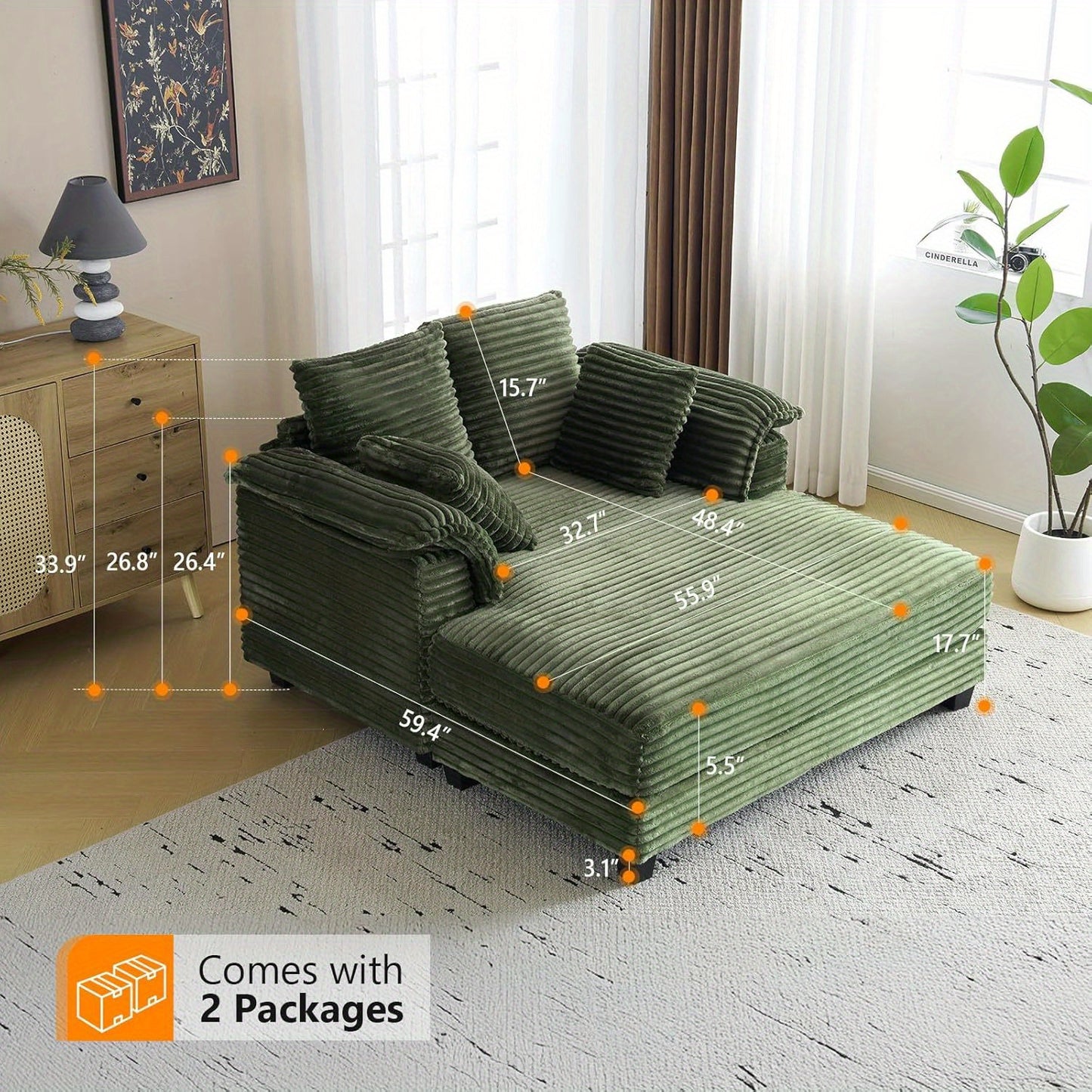 Oversized Upholstered Recliner Sleeper Chair Bed