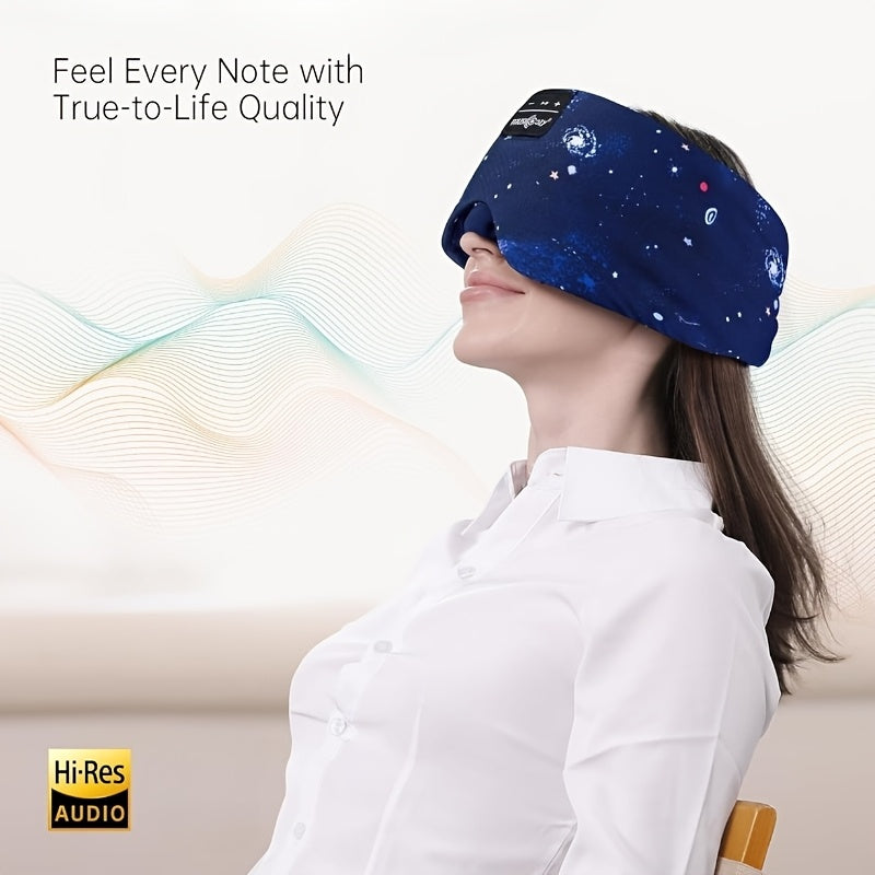 Wireless Sleep Mask Headphones with Adjustable Eye Cover