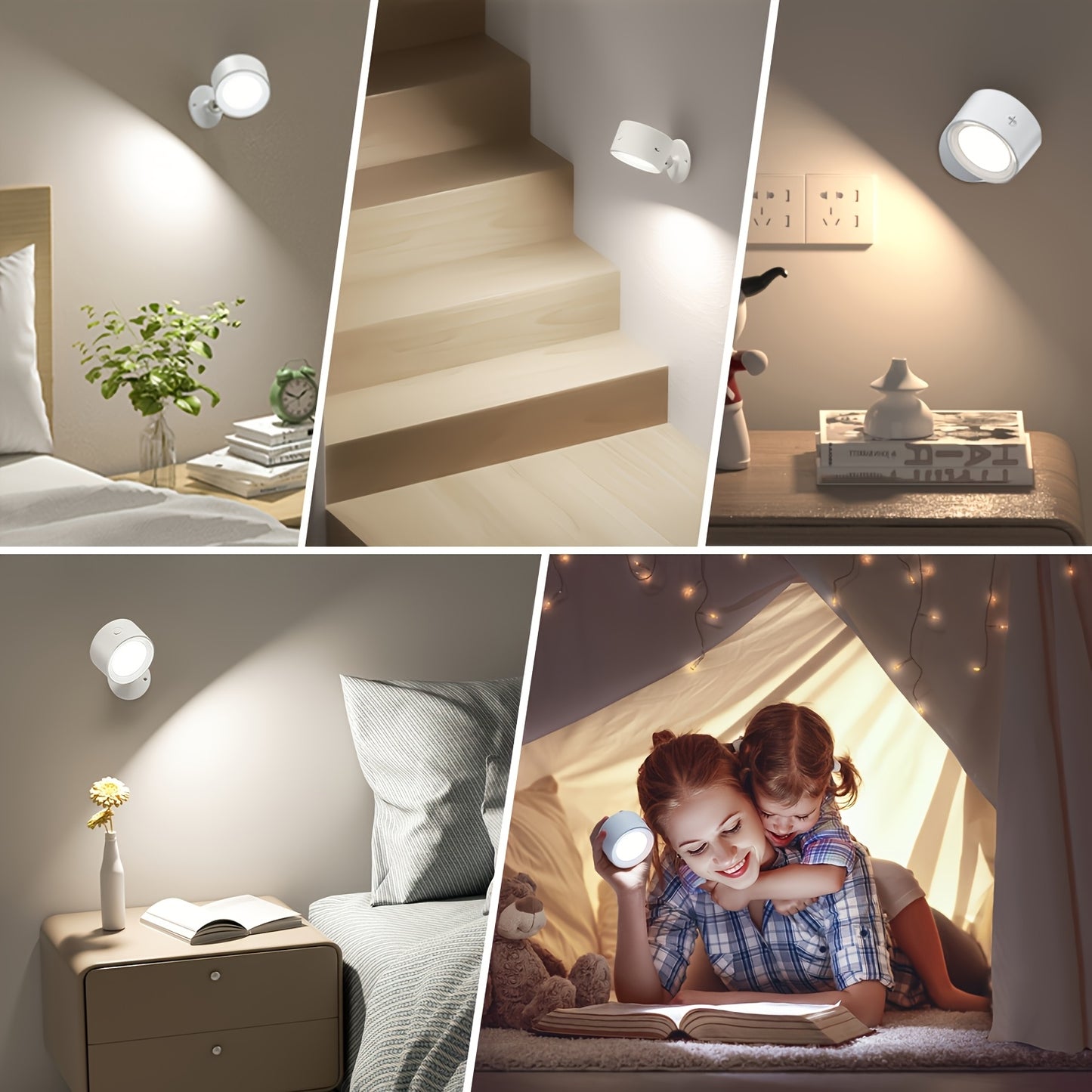 Rechargeable Wireless LED Wall Light with Remote