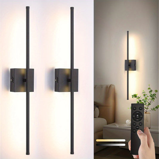 Rechargeable LED Wall Sconce Set with Remote Control