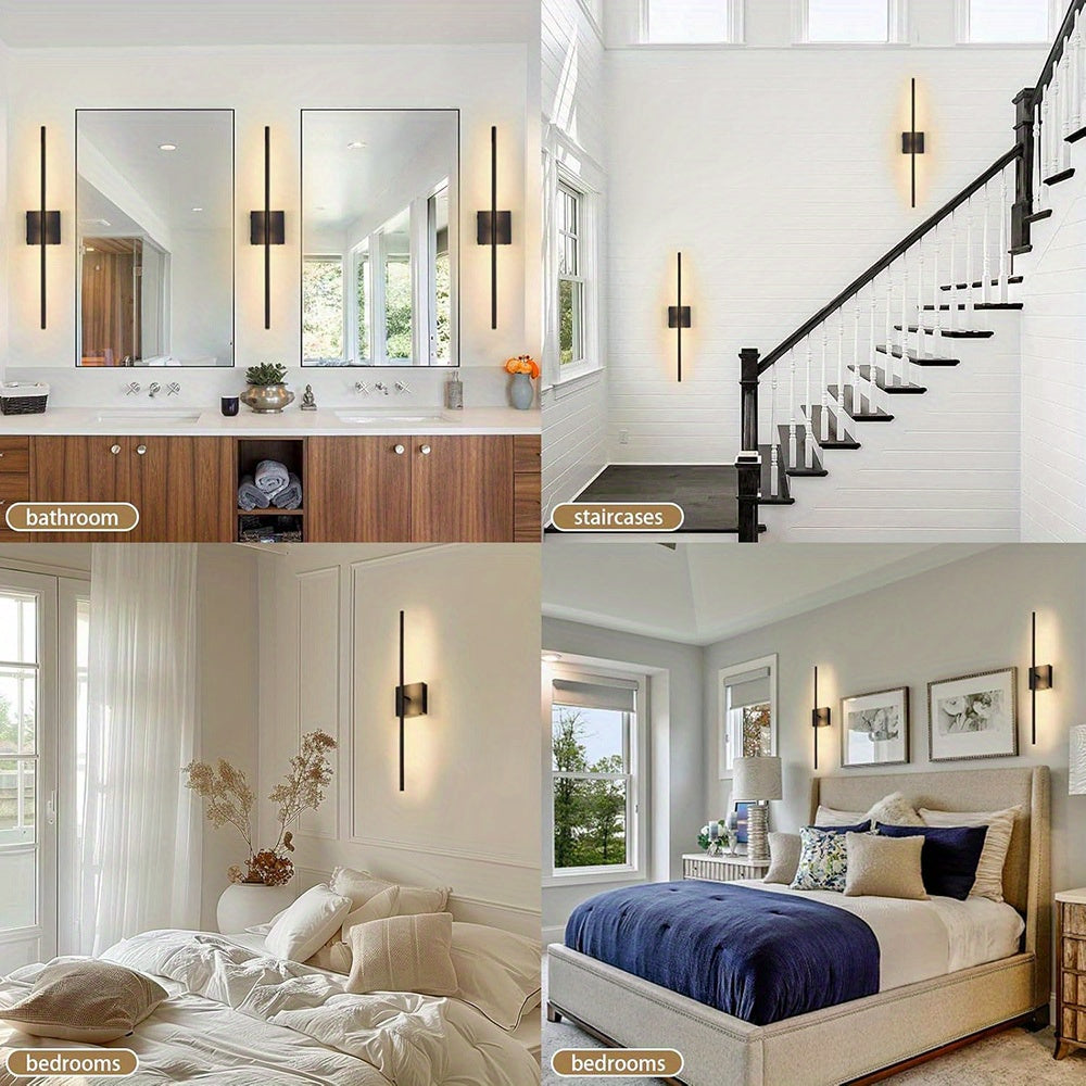 Rechargeable LED Wall Sconce Set with Remote Control