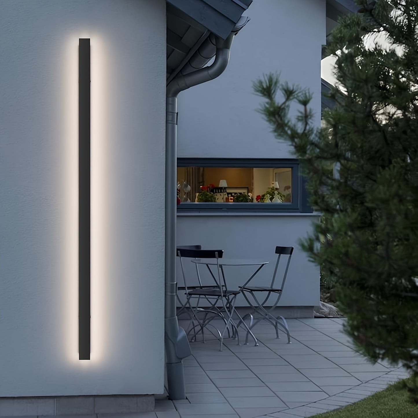 2 Pack Modern LED Wall Sconce Lights Dimmable Black