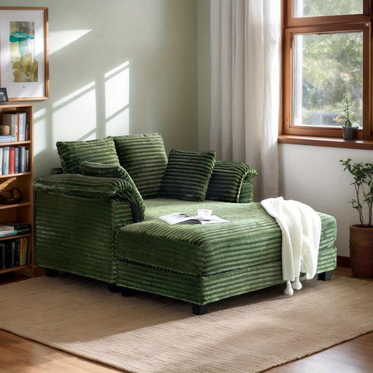 Oversized Upholstered Recliner Sleeper Chair Bed