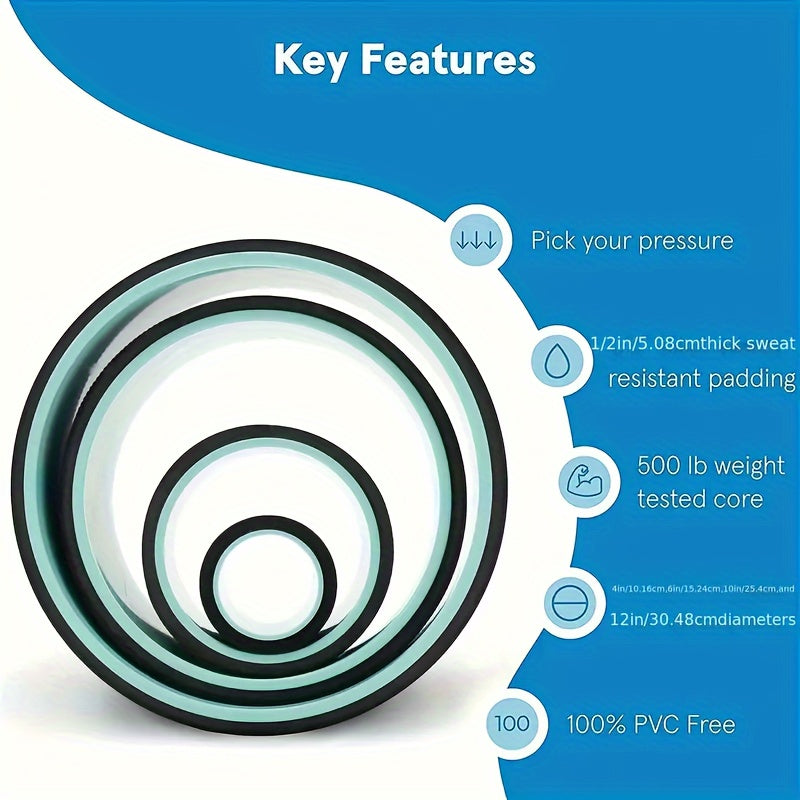 Yoga Wheel and Muscle Roller Stretch Set