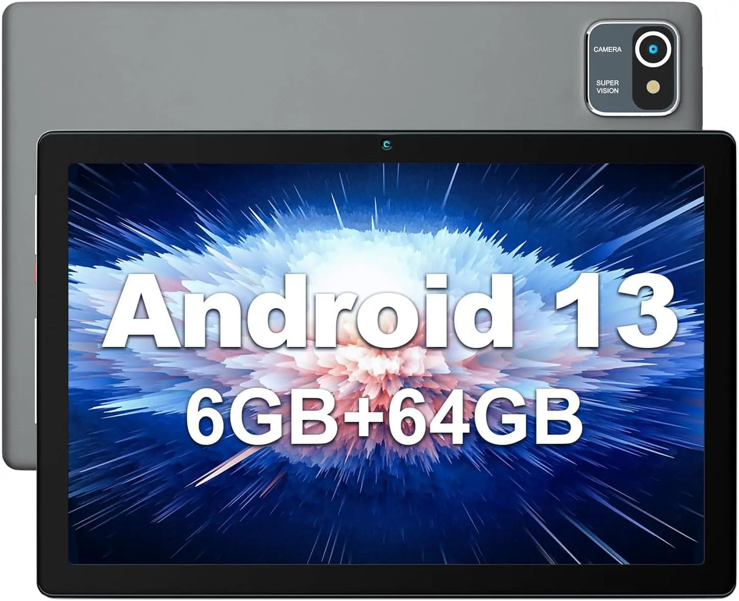 Android 13 Tablet 10 Inch HD Display 6GB RAM 64GB Storage 5000mAh Battery