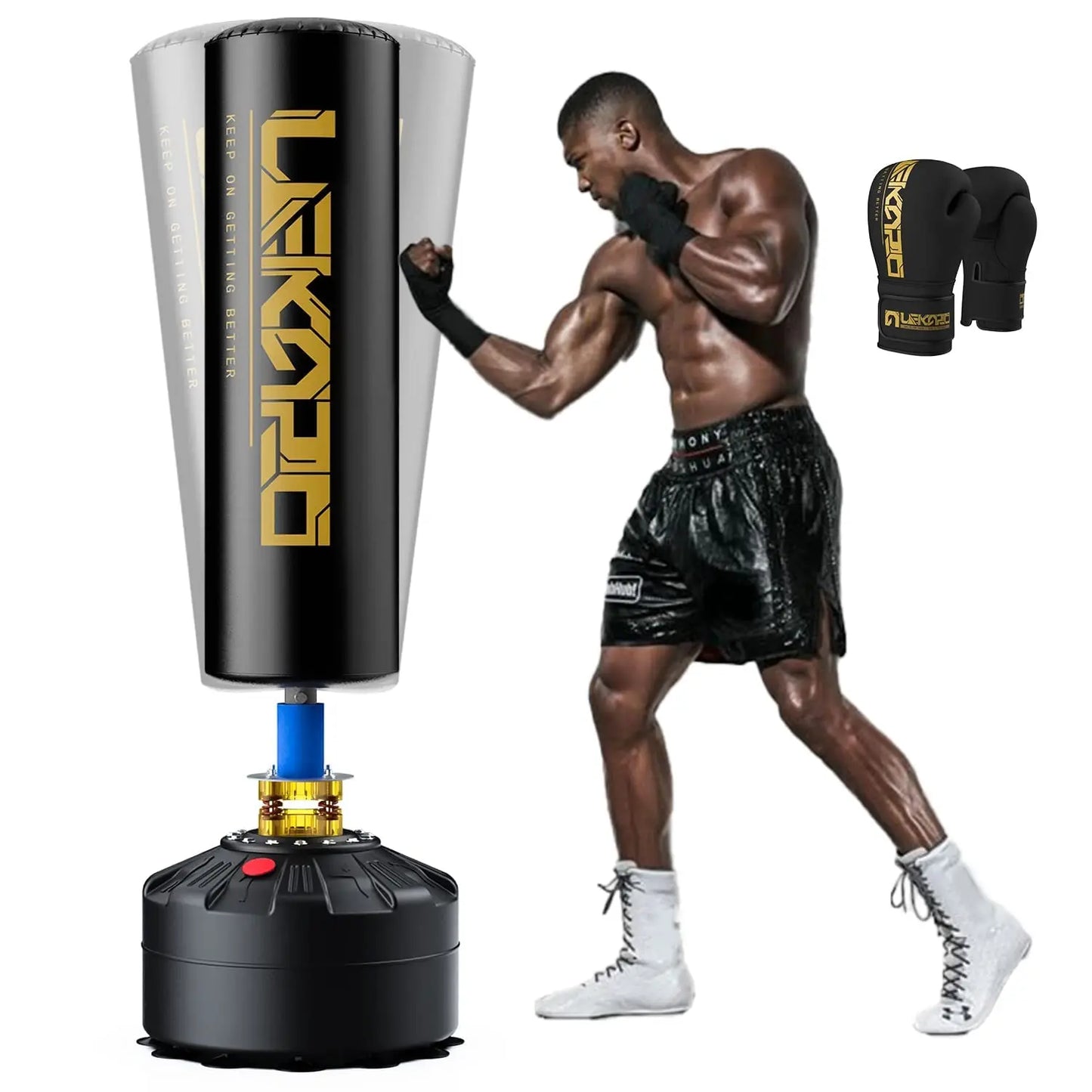 Freestanding Punching Bag for Muay Thai, Kickboxing, and Boxing Training