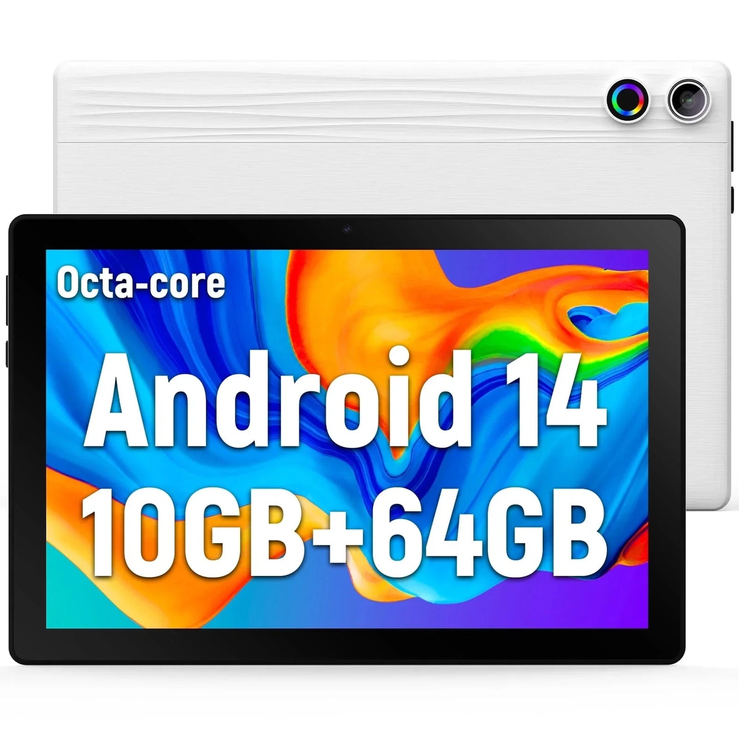 Android 14 Tablet 10 Inch Octa Core 10GB RAM 64GB Storage