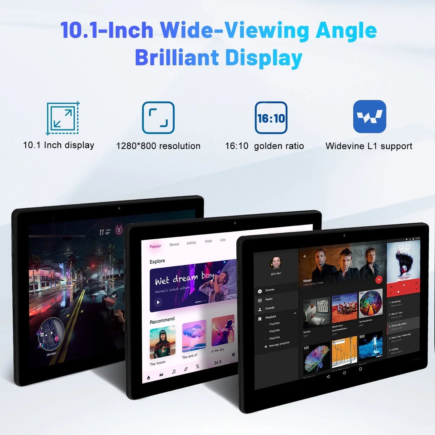 Android 14 Tablet 10 Inch Octa Core 10GB RAM 64GB Storage