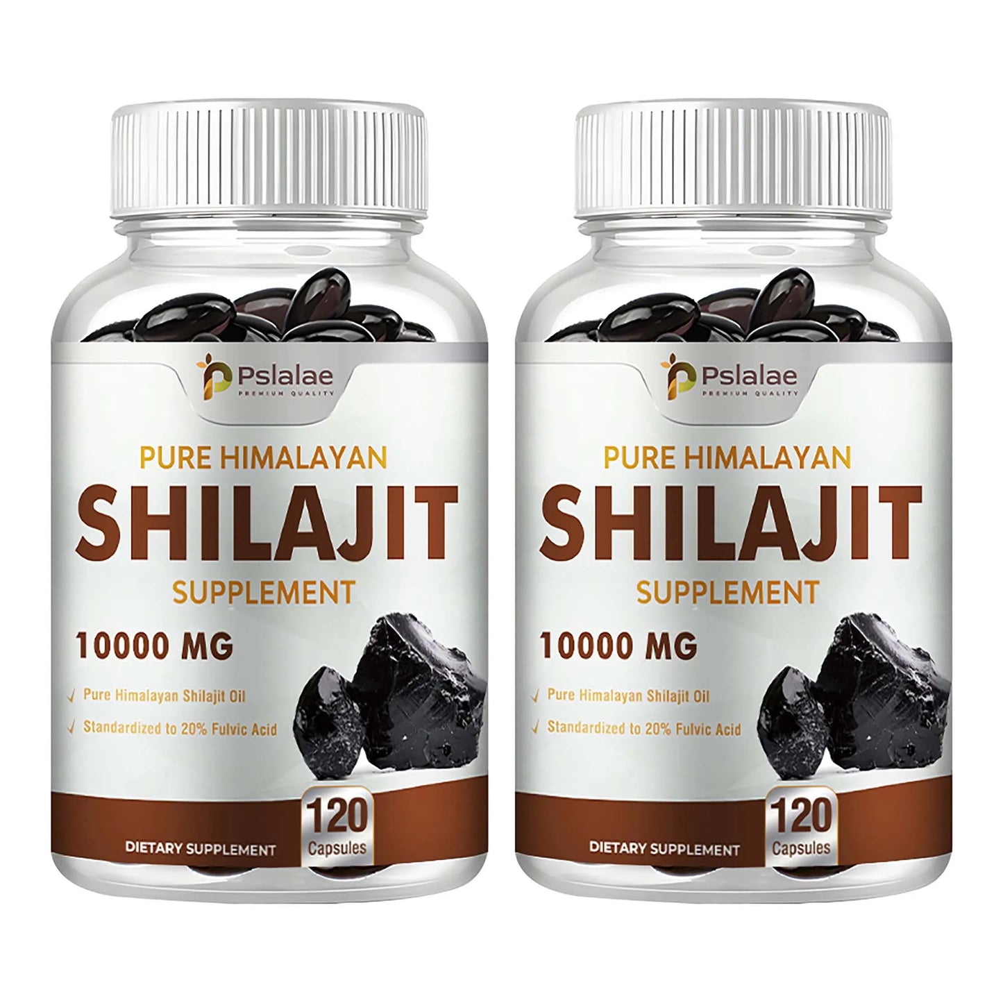 Shilajit Capsules for Detox Support Stress Relief and Nutrient Absorption 120 Count
