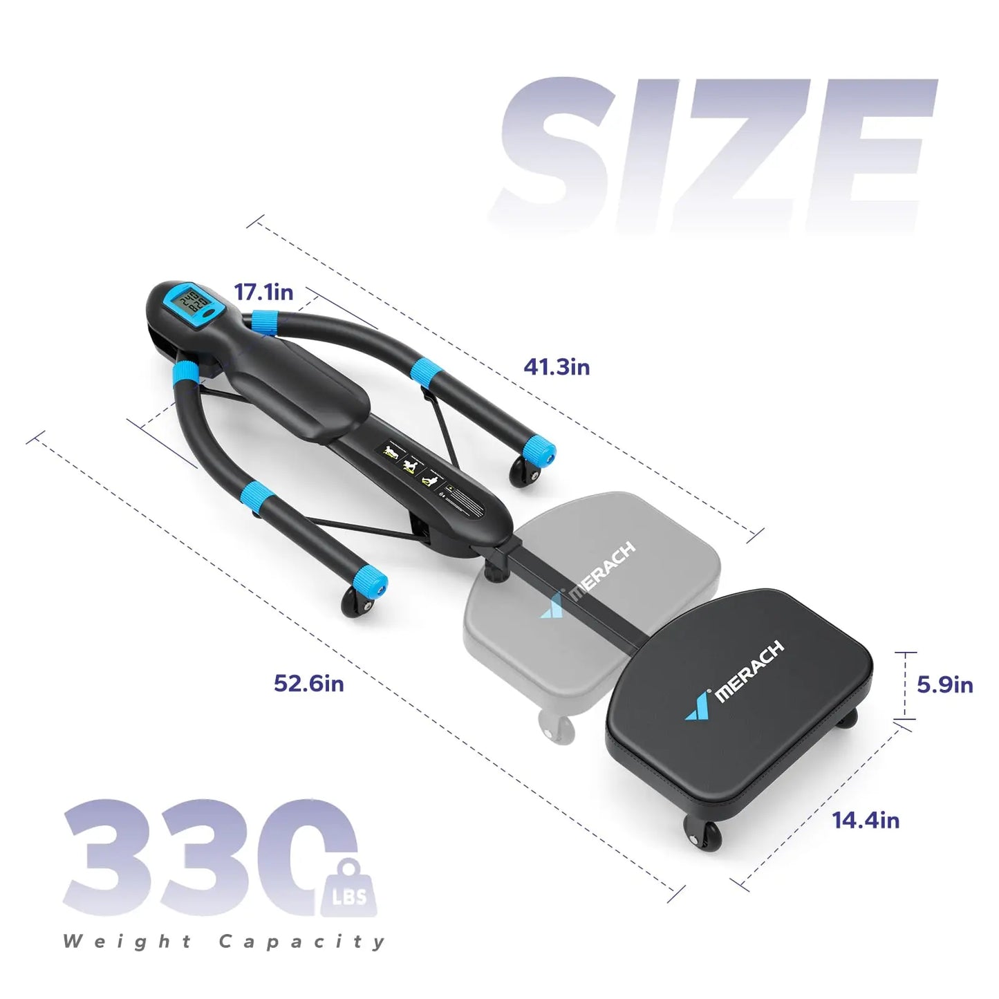 Multifunctional Core and Ab Trainer with Rowing Machine for Home Gym