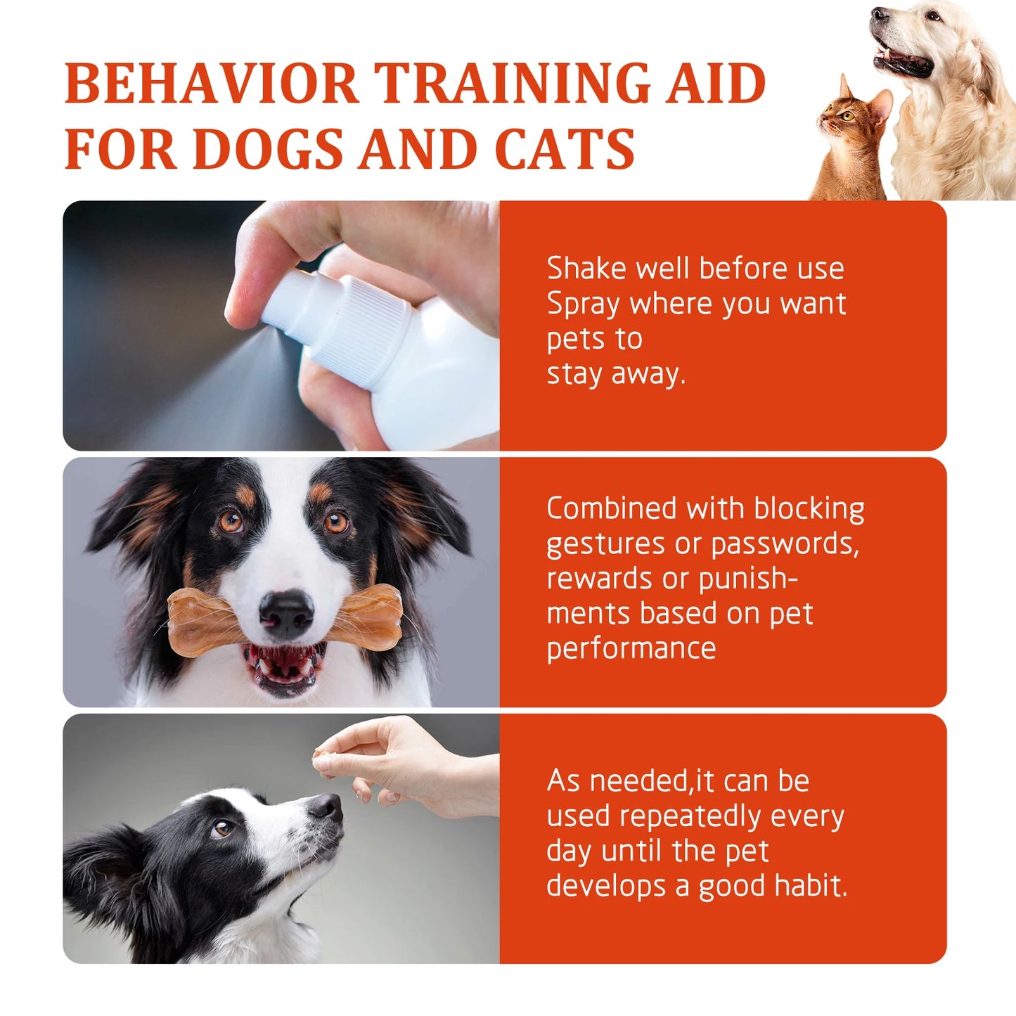 **Pet Anti Chew Spray for Dogs and Cats Stops Biting Scratching and Furniture Chewing Behavior Training Aid**