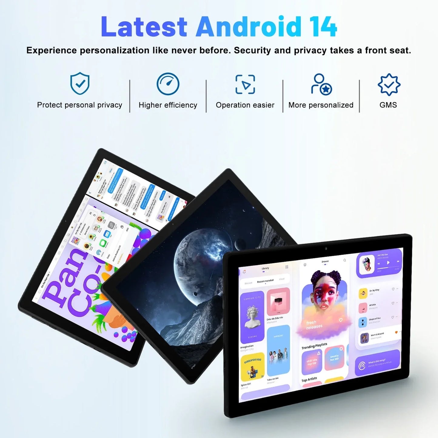 Android 14 Tablet 10 Inch Octa Core 10GB RAM 64GB Storage