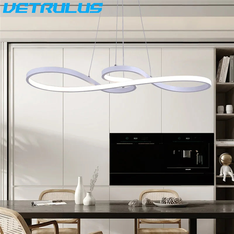 Minimalist LED Acrylic Pendant Light for Dining and Living Room