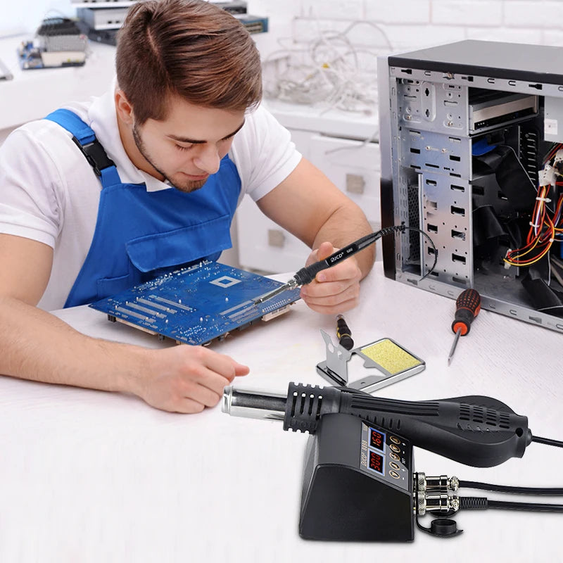 Digital LCD Soldering Rework Station Kit