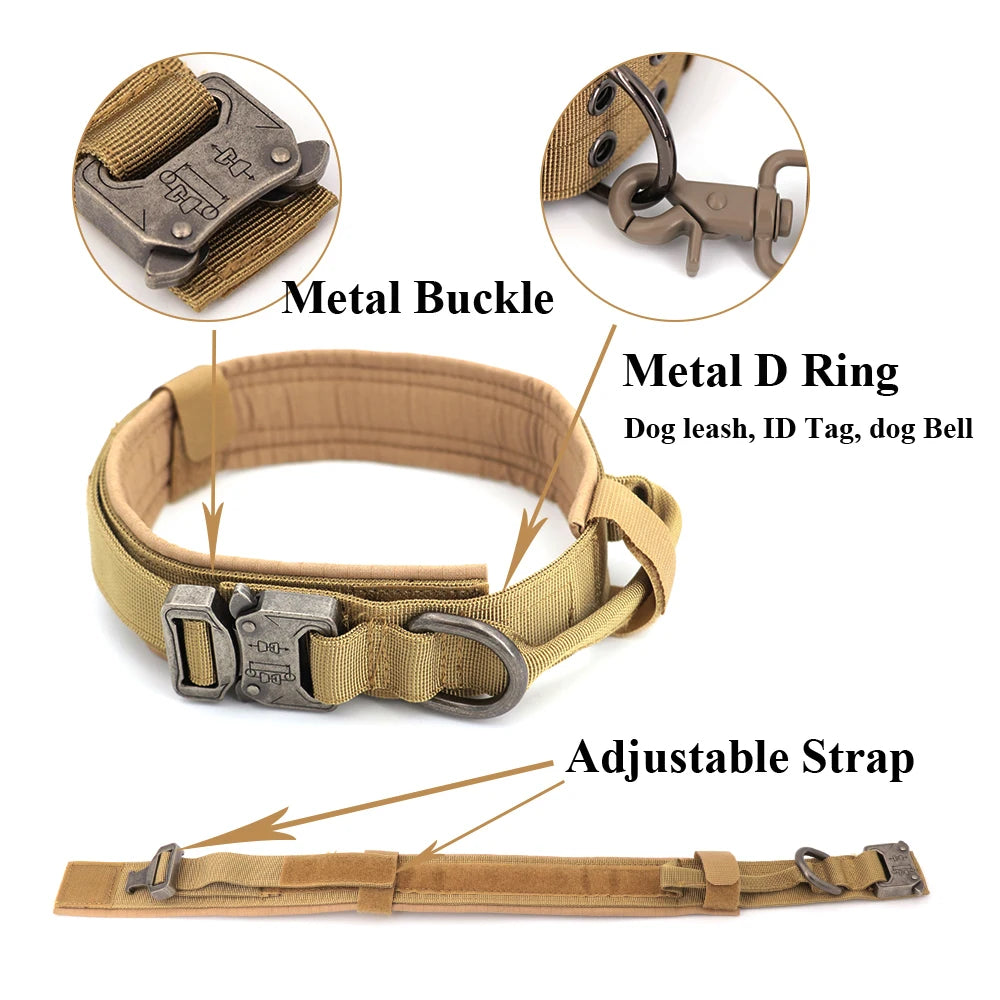 Military Dog Harness and Leash Set for Large Dogs