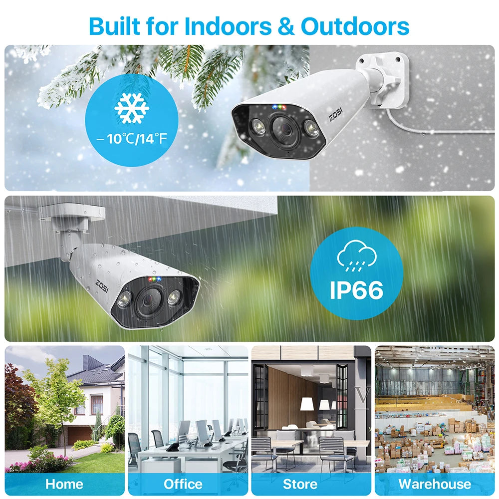 8MP 4K PoE Security Camera System with NVR Kit
